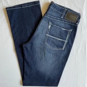 Ariat M5 Jeans Men's Size 38X36 Slim Straight Denim Western Cowboy Rodeo